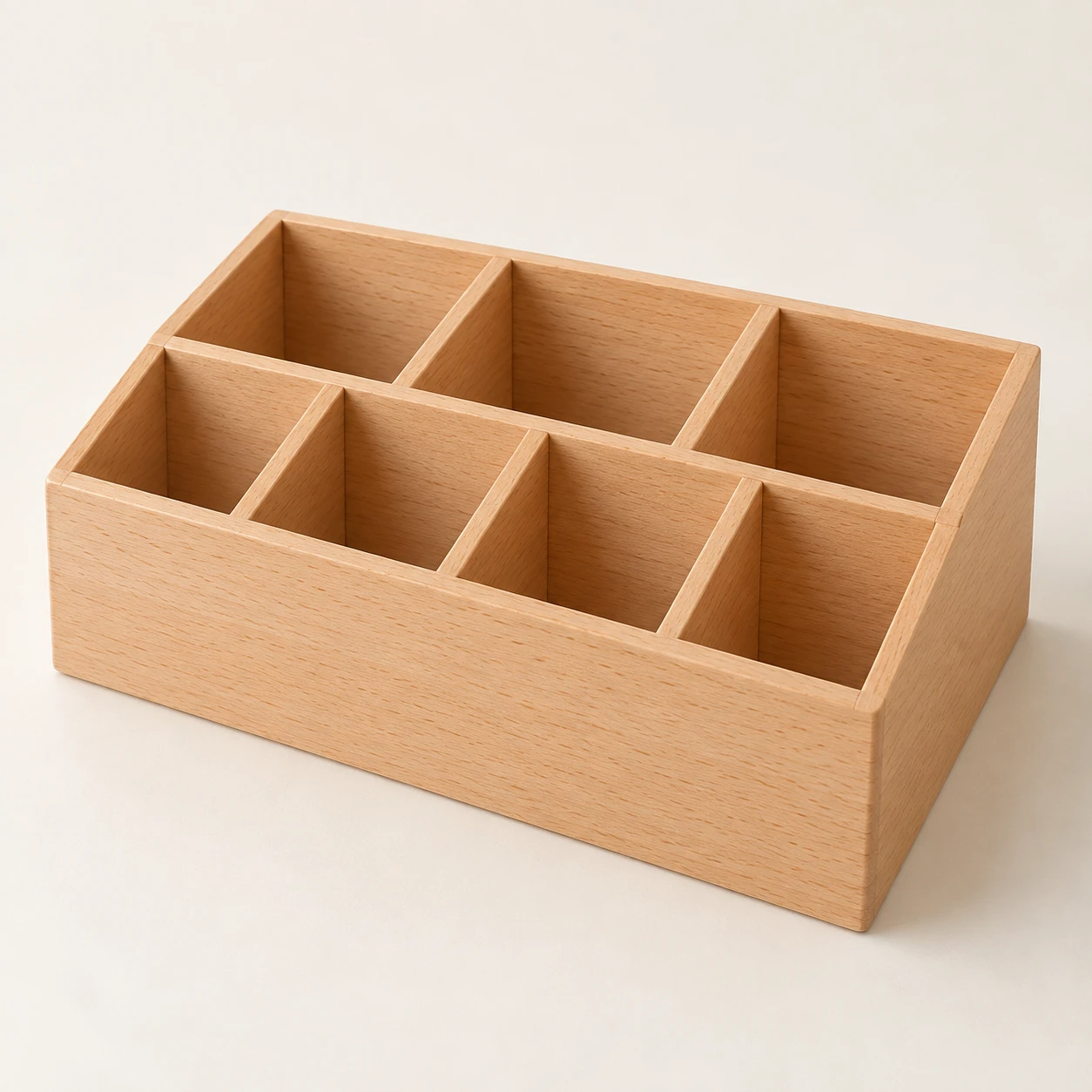 Noma Offset, 7-compartment beech pen holder